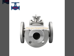 Three-piece flanged ball valve