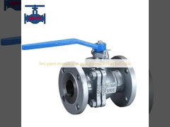 Two-piece manual spur gear internal thread ball valve