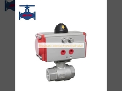 Pneumatic internal thread ball valve