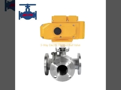 3-Way Electric Flanged Ball Valve
