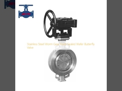 Stainless Steel Worm Gear Hard-Sealed Wafer Butterfly Valve