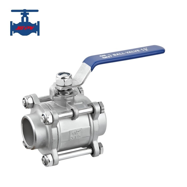 Threaded Welded Ball Valve CF8 CF8M 1000WOG 3PC Type Stainless Steel