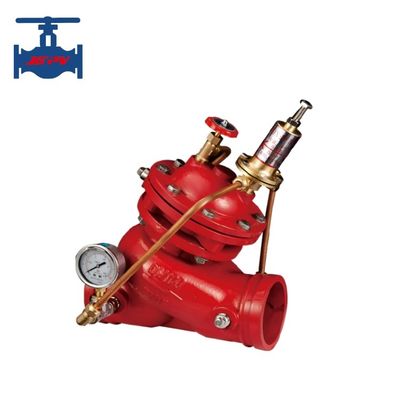 Red Fire Fighting Valve Diaphragm Type Safety Pressure Relief Valve For ...